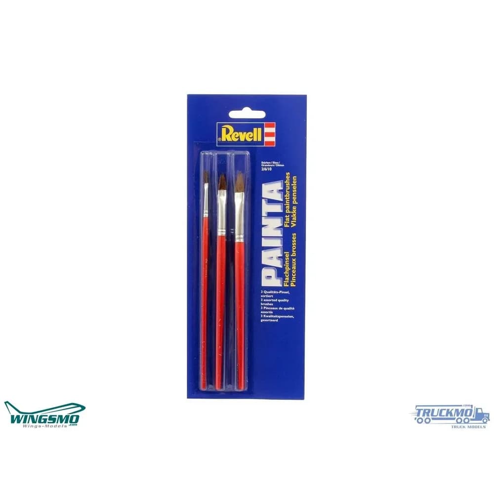 Revell Modellbau Painta Flachpinsel Set 29610