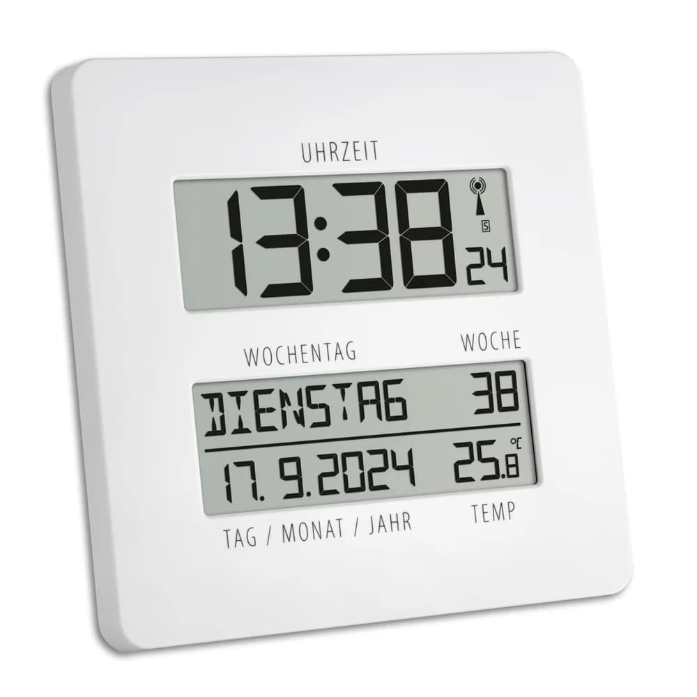 TFA 60450902 - Funkuhr Time Line, digital, mit Temperatur