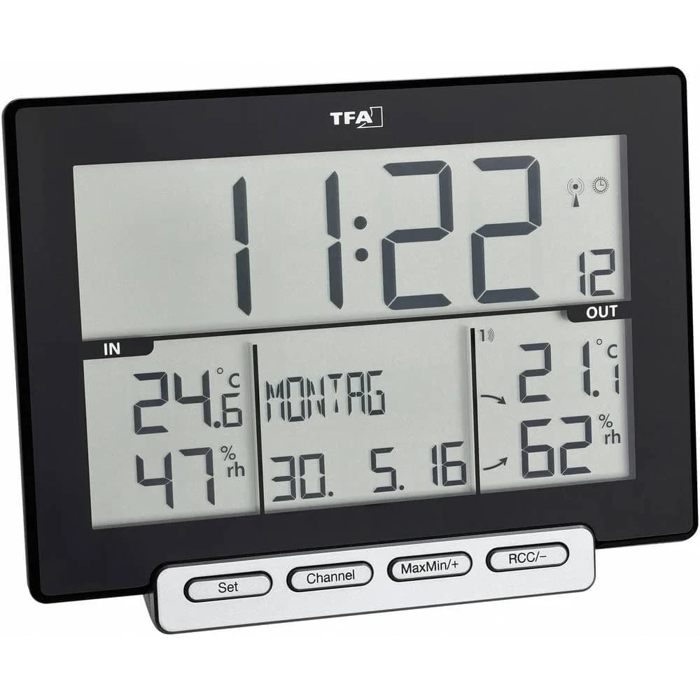 TFA - Funk-Thermo-Hygrometer TRINITY 30.3058.01 - schwarz