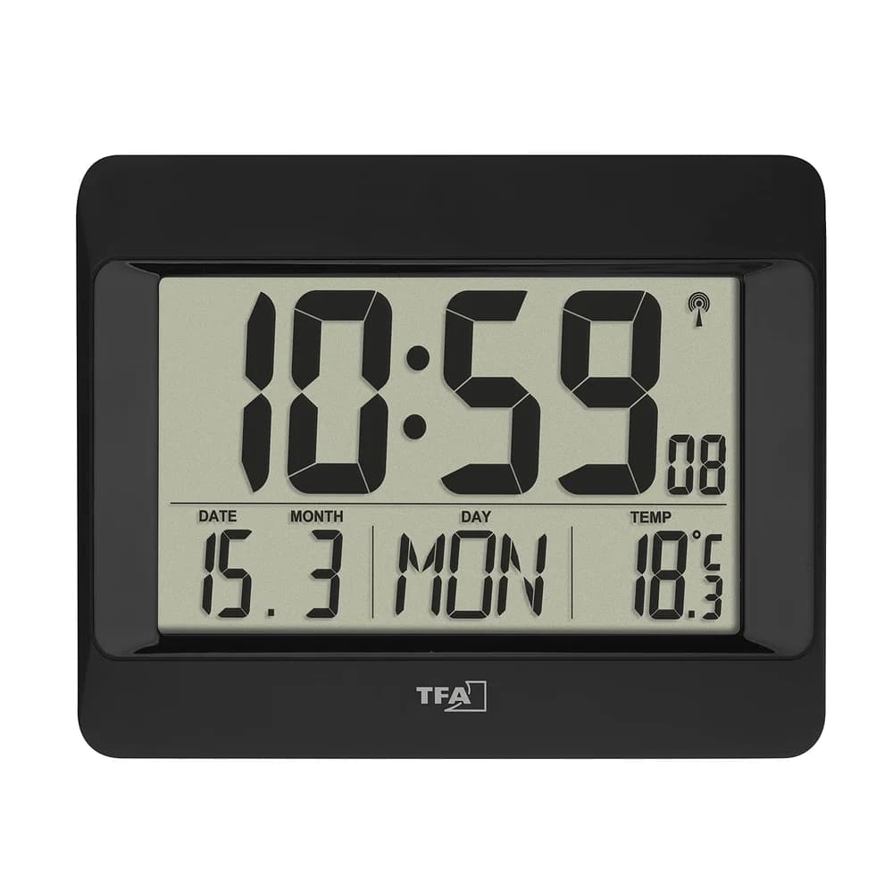 TFA 60.4519.01 Funkuhr mit Temperatur
