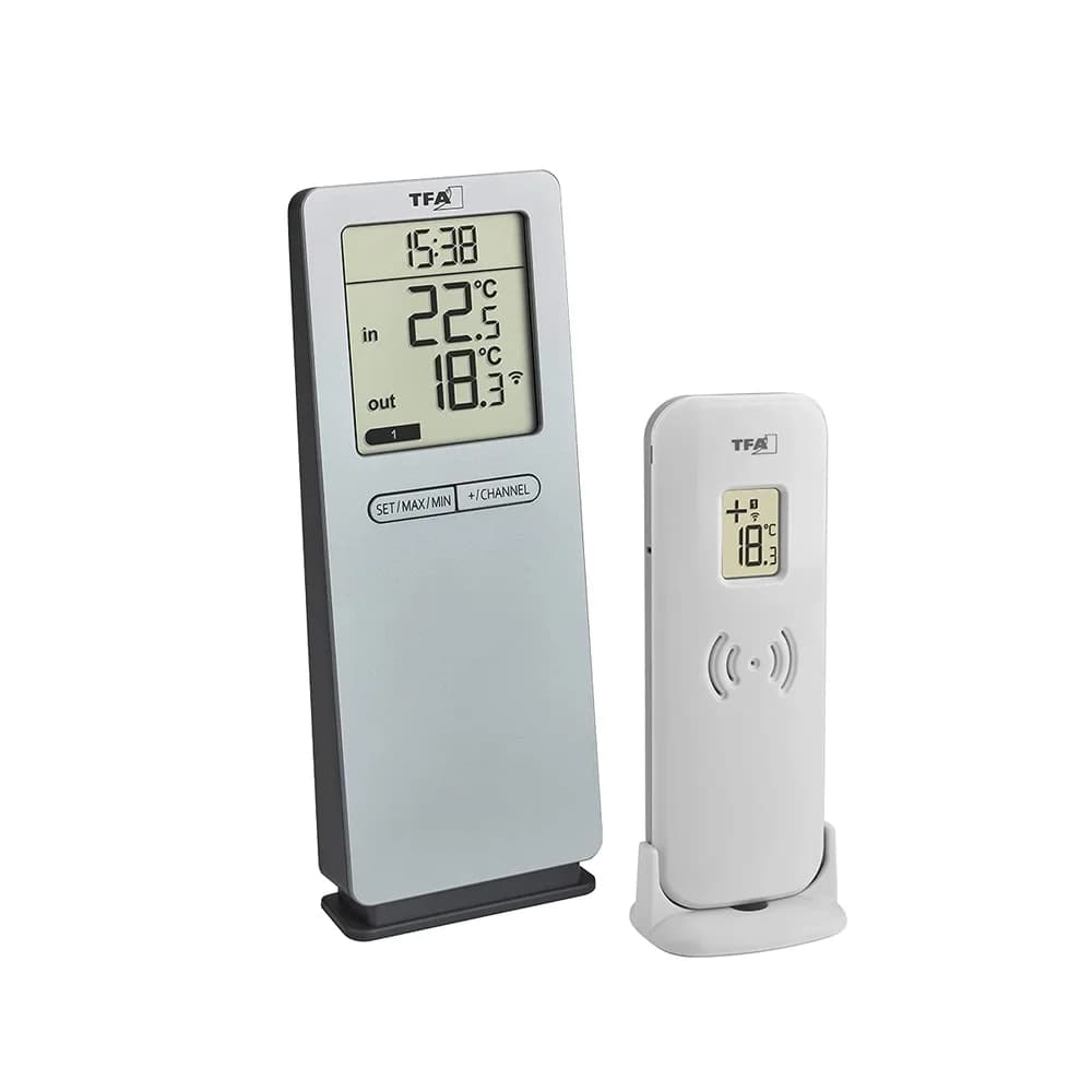 TFA Dostmann Raumthermometer Funk-Thermometer digital 30.3071.54