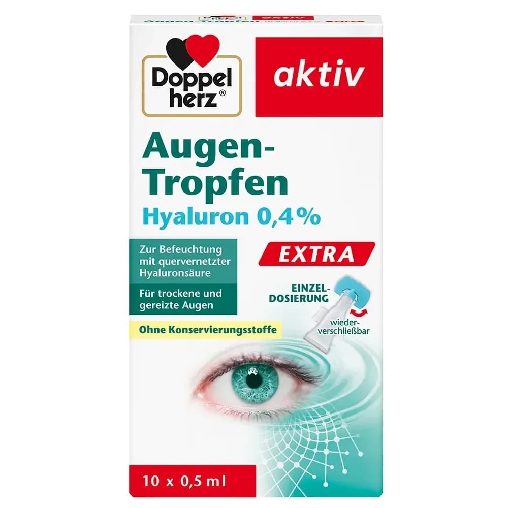 Doppelherz Augen-tropfen Hyaluron 0,4% Extra