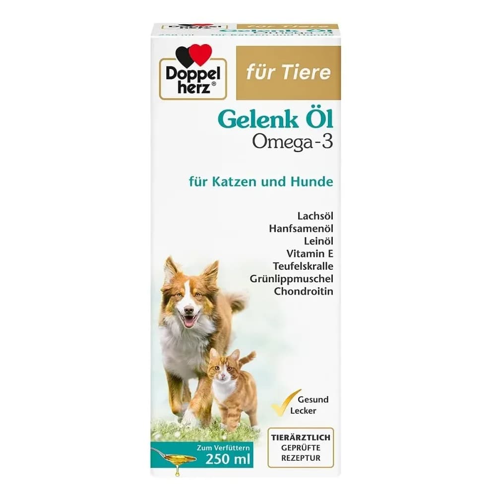 Doppelherz für Tiere Gelenk Öl für Katzen + Hunde