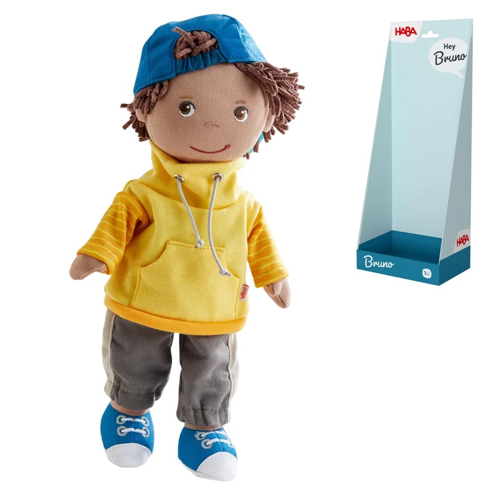 Haba Stoffpuppe Stoffpuppe Kuschelpuppe Bruno 2014438001