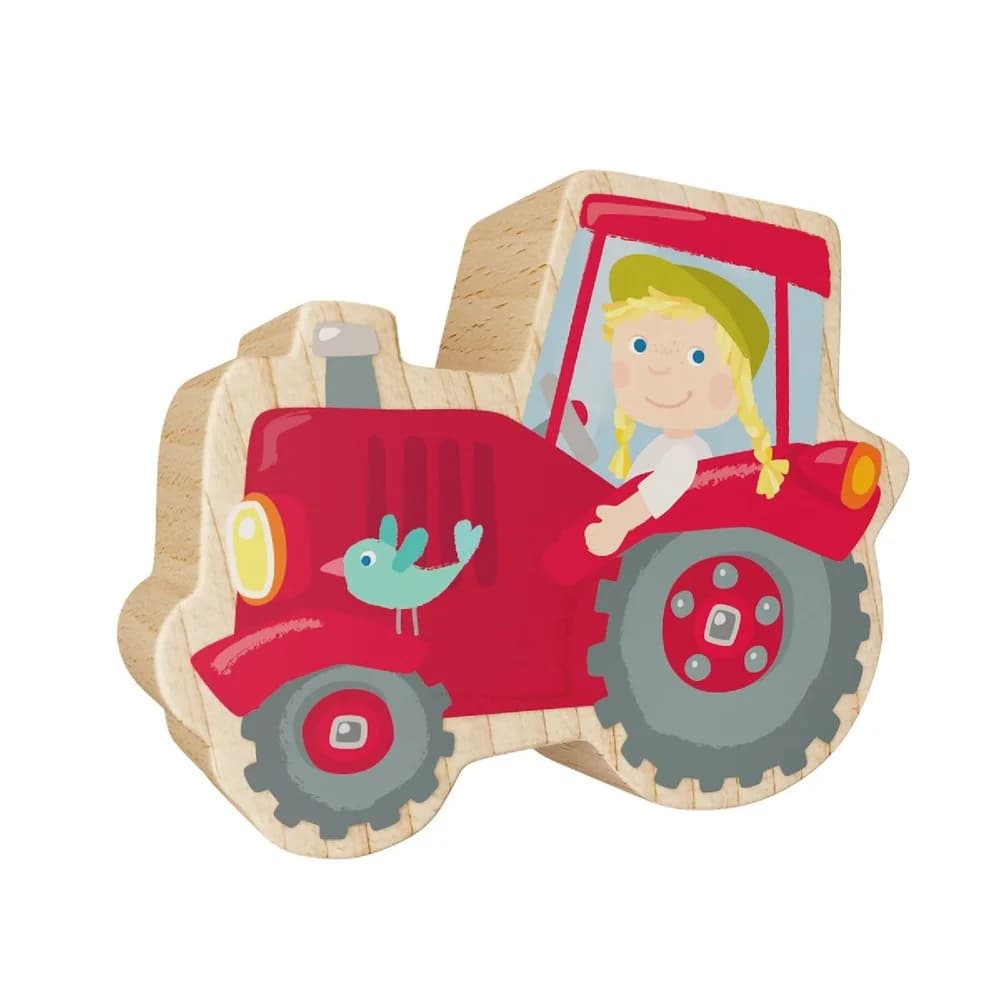 Haba Bau- und Entdeckersteine My 1st Block World Traktor Thea 2013970001 Spielbausteine