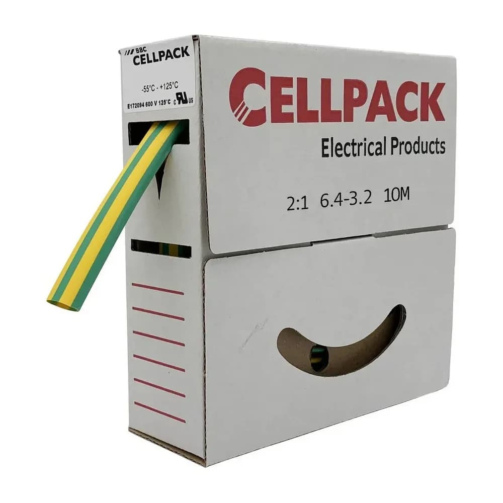 Cellpack Schrumpfschlauch in Abrollbox 10m SB 6.4-3.2 gg