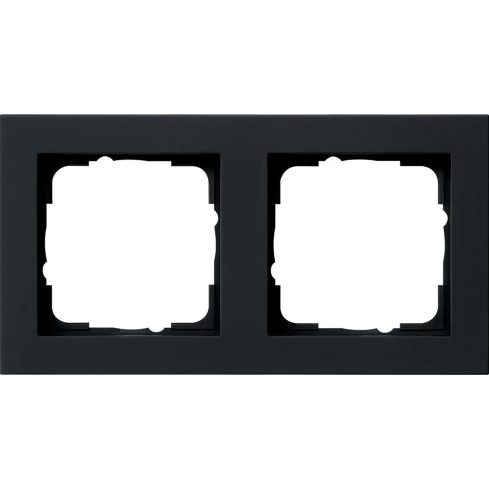 Gira Abdeckrahmen 2f. sw 021209
