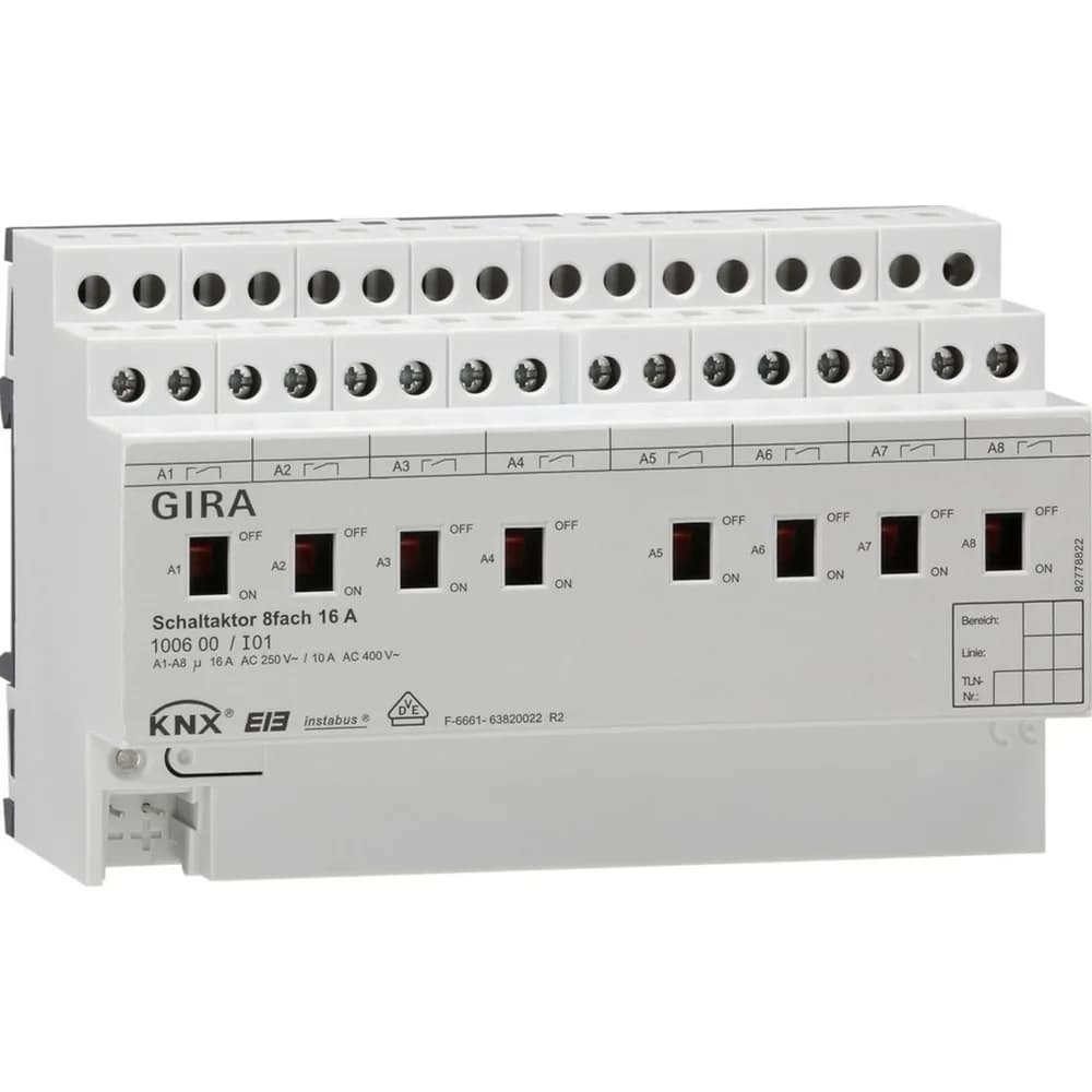 Gira Schaltaktor 8fach 100600
