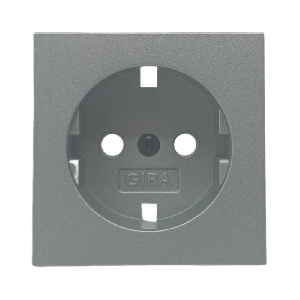 Gira Abdeckung SCHUKO-Steckdose F Alu 492026