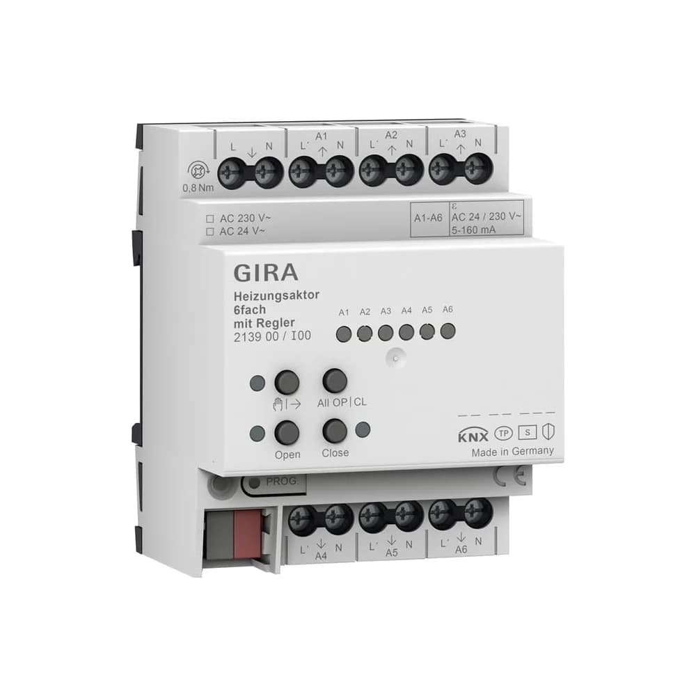 Gira Heizungsaktor 6-f. Regler 213900