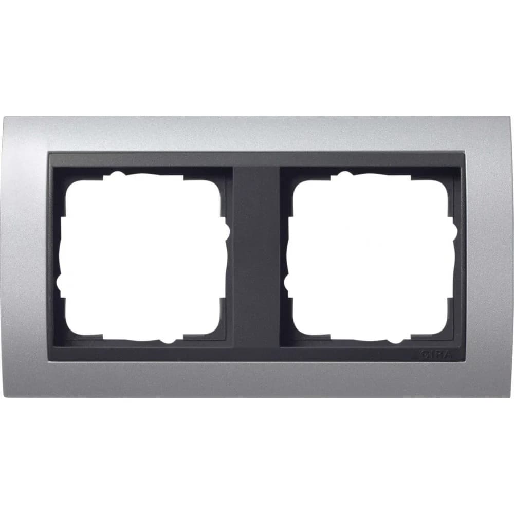 Gira Abdeckrahmen 2f. alu 021206