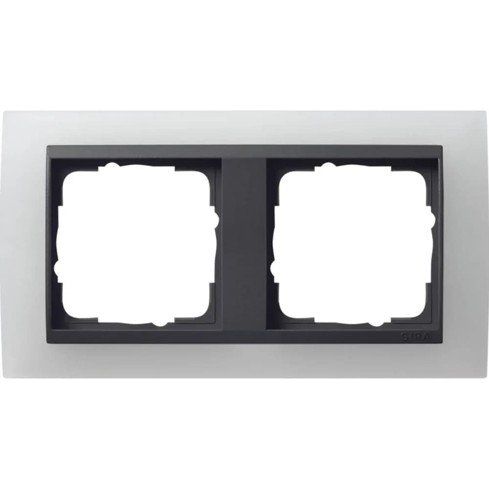 Gira Abdeckrahmen 2f.opak ws 021224