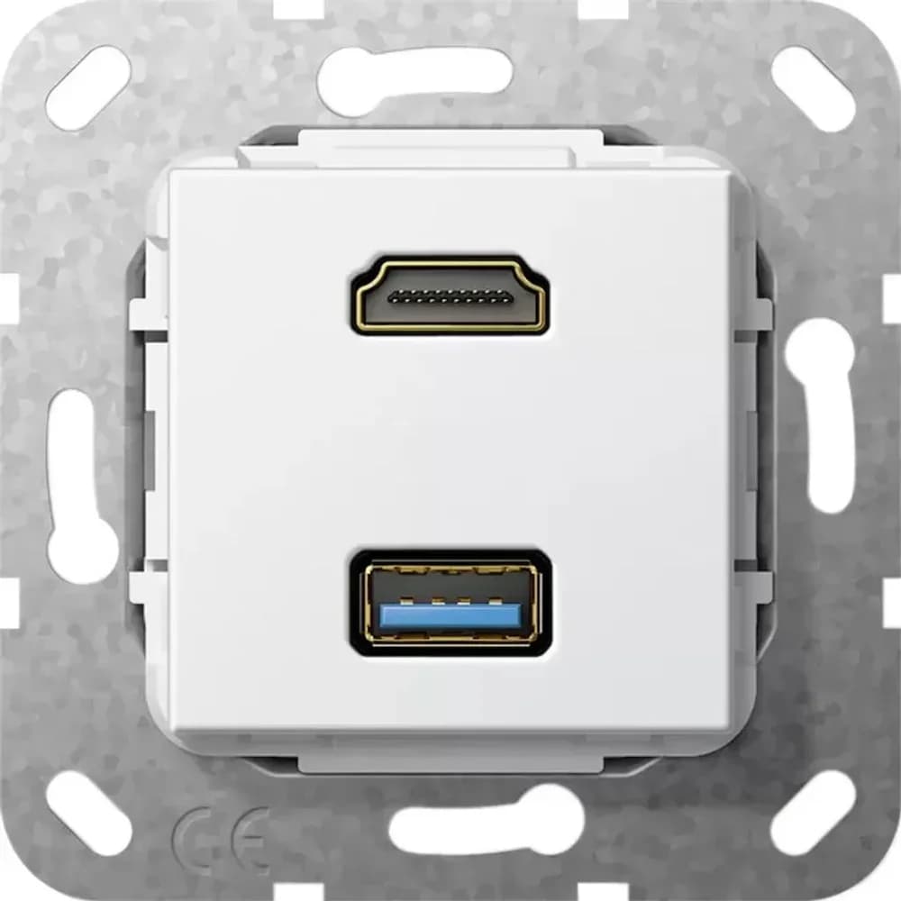 Gira UP Tragring HDMI und USB A 567803
