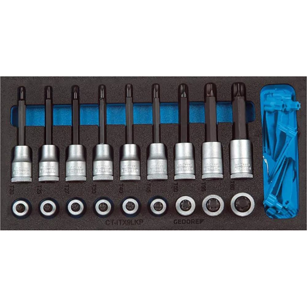 Gedore 1500 CT1-ITX 19 LKP Satz Schraubendrehereinsätze 1/2" in Check-Tool-Modul