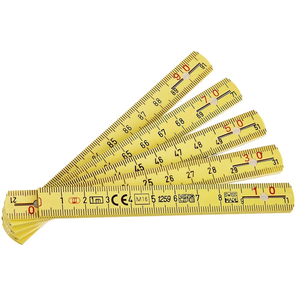 Wiha Maßband Longlife® Gliedermaßstab, 1 m, metrisch, 10 Glieder 27061