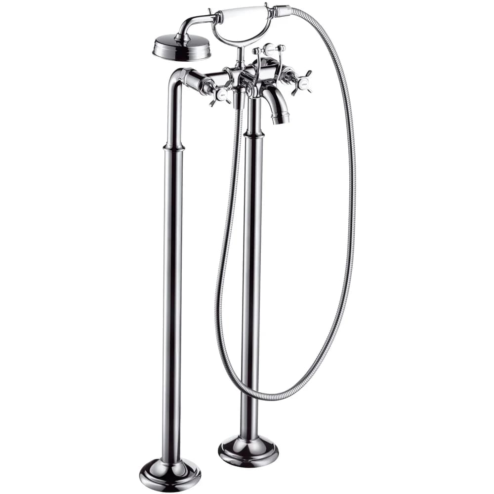 hansgrohe Wannenarmatur Axor Montreux 2-Griff Bodenmontage mit Kreuzgriff