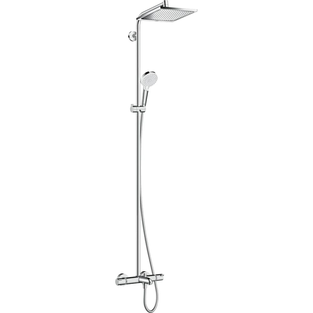 hansgrohe Showerpipe Crometta E 240 mit Wannenthermostat, 1jet, chrom