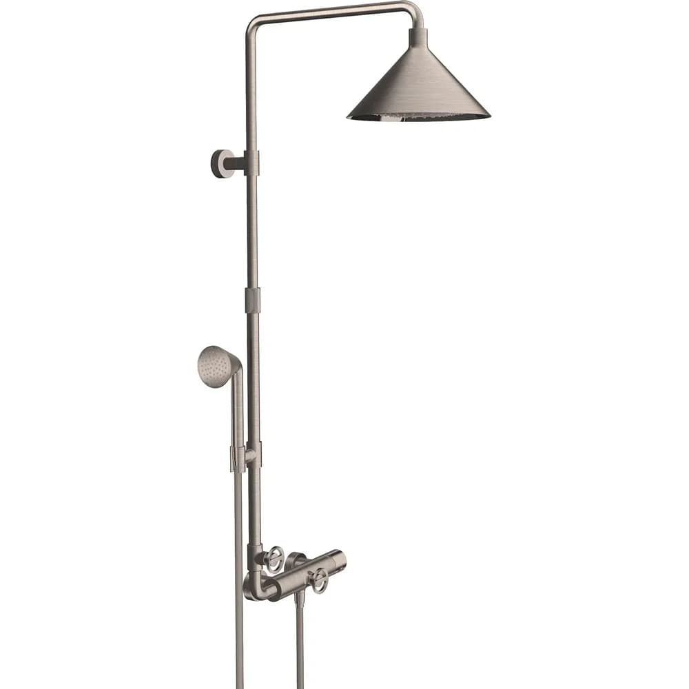 Hansgrohe Showerpipe Axor Front Edelstahl Optic 26020800