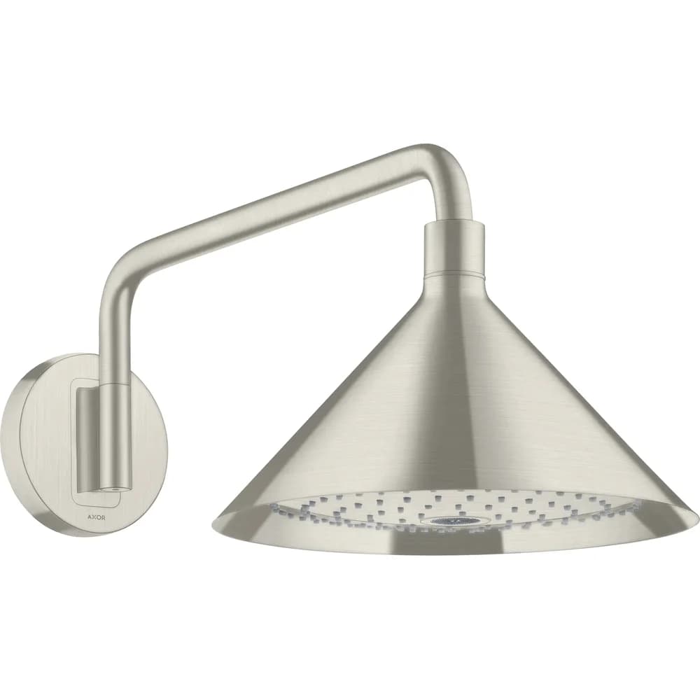 Hansgrohe Kopfbrause Axor Front m.Brausearm Edelstahl Optic 26021800