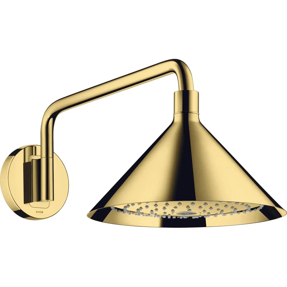 Hansgrohe Kopfbrause Axor Front m.Brausearm Polished Gold Optic 26021990