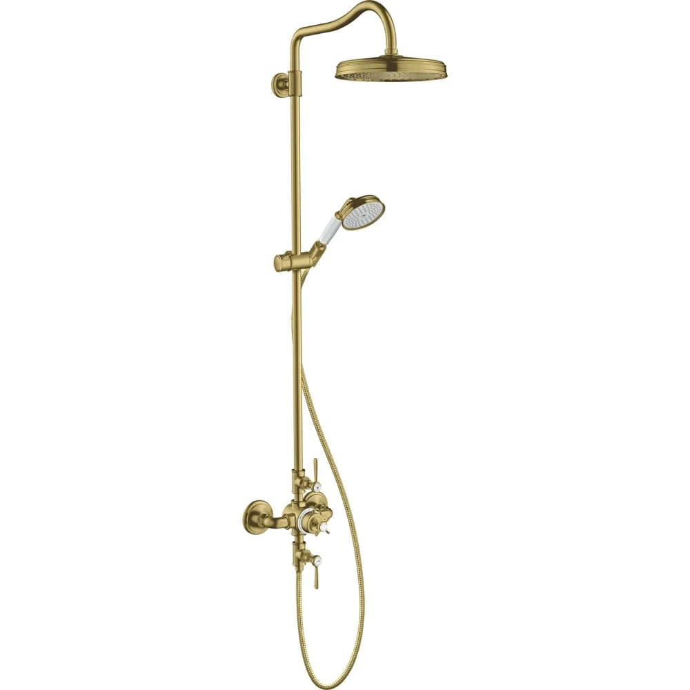 Hansgrohe Showerpipe Axor Montreux Brushed Brass mit 16572950