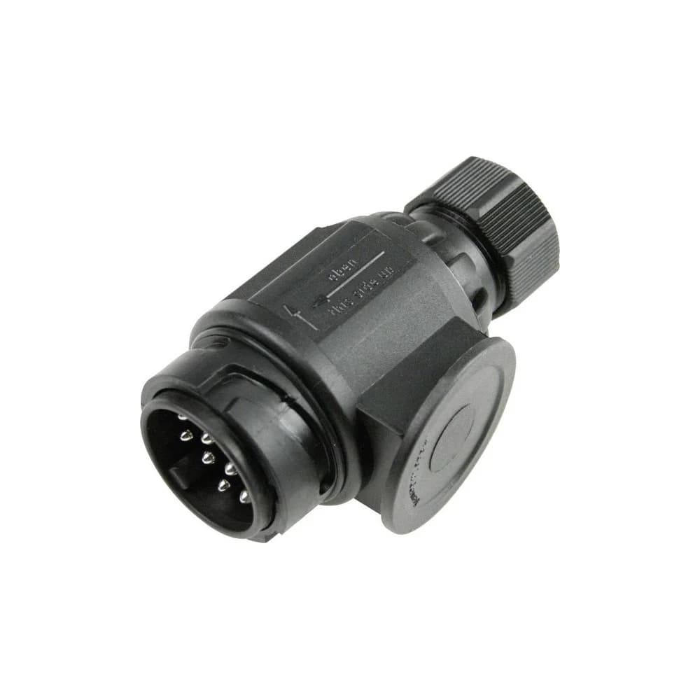 as - Schwabe Adapter Anhängerkupplung Stecker Schraubanschluss für Kabeldurchmesser 8,5-10 mm