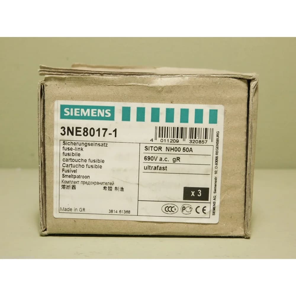 Siemens Dig.Industr. Sitor-Sicherungseinsatz 3NE8017-1