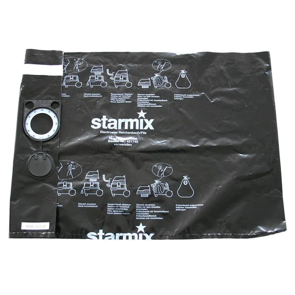 Starmix PE-Entleer-und Entsorgungsbeutel FBPE 25-35, 5er Pack M, H - Weiß