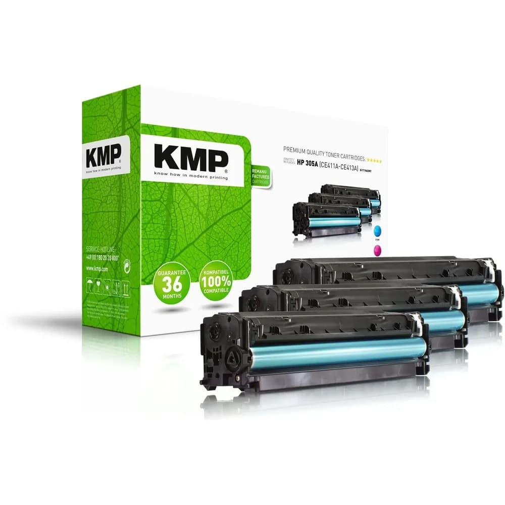 KMP Tonerkartusche ersetzt HP 305A (CE411A, CE413A, CE412A)