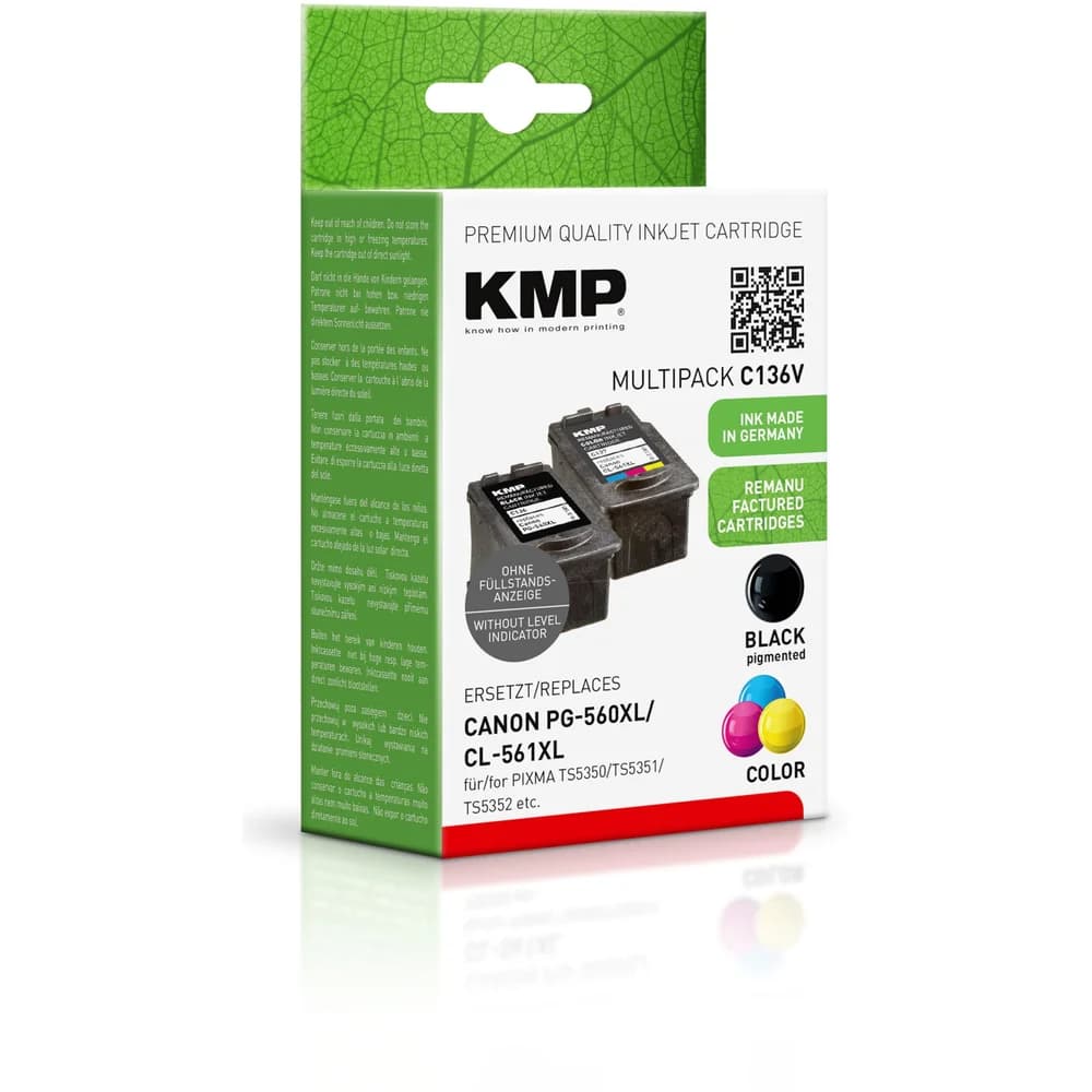 KMP Patrone Canon PG-560XL / CL-561XL 2er-Pack