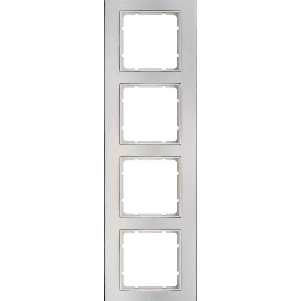 Berker Rahmen 4f.alu/pws 10143904