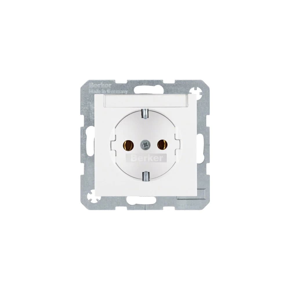 Berker SCHUKO-Steckdose pws/gl 47508989