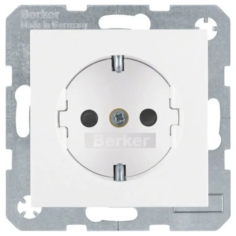 Berker SCHUKO-Steckdose pws/gl 47238989
