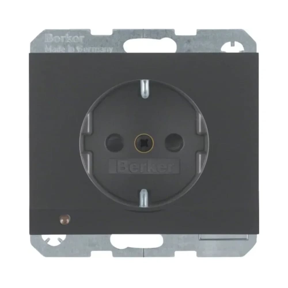 Berker SCHUKO-Steckdose anth/ma 41097006