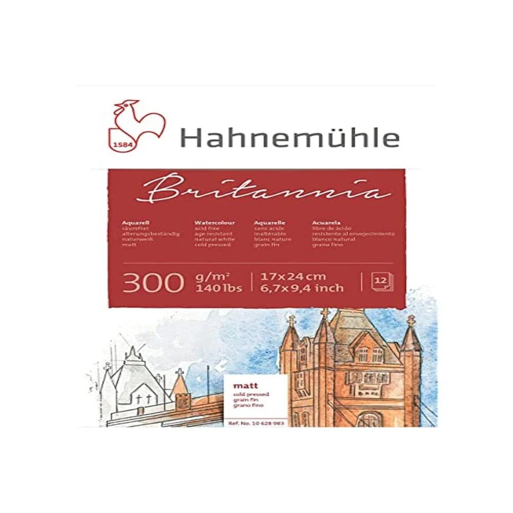 HAHNEMÜHLE Aquarellblock 12 Blatt