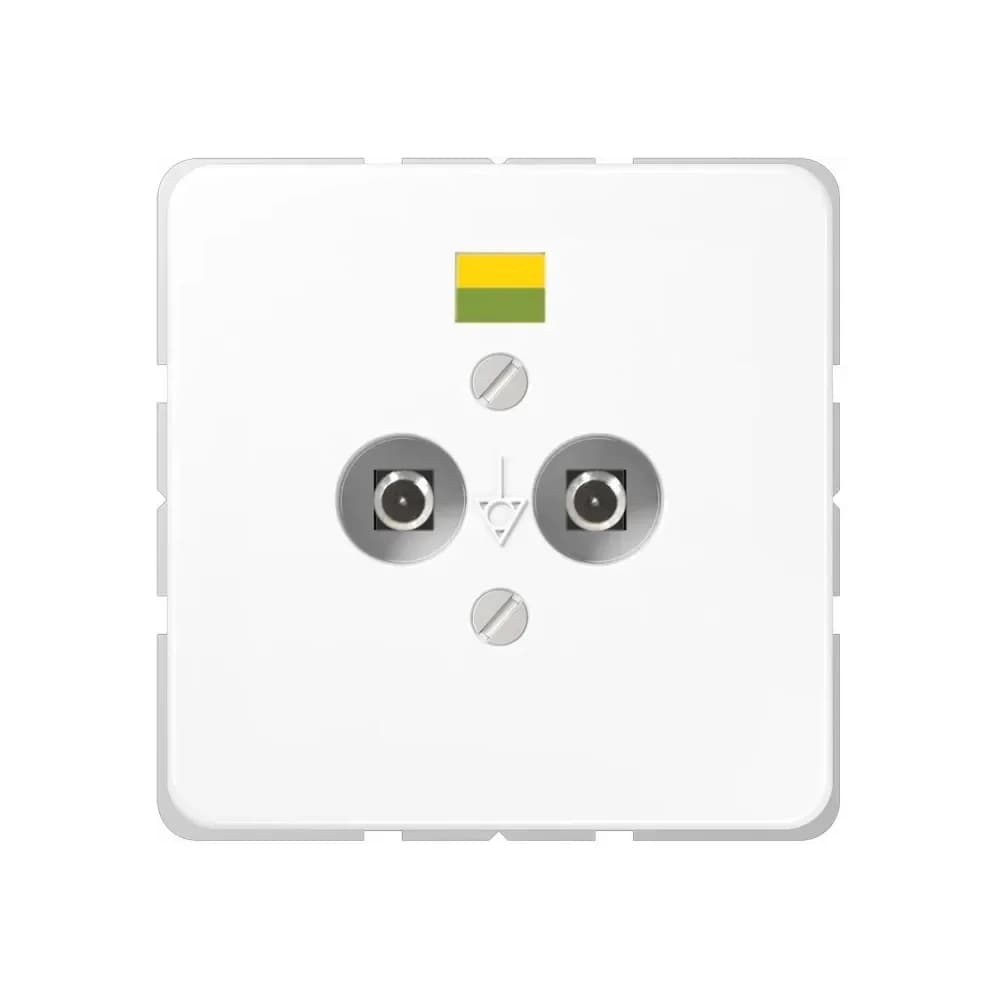 JUNG, Steckdose, CD 565-2 WW Weiss