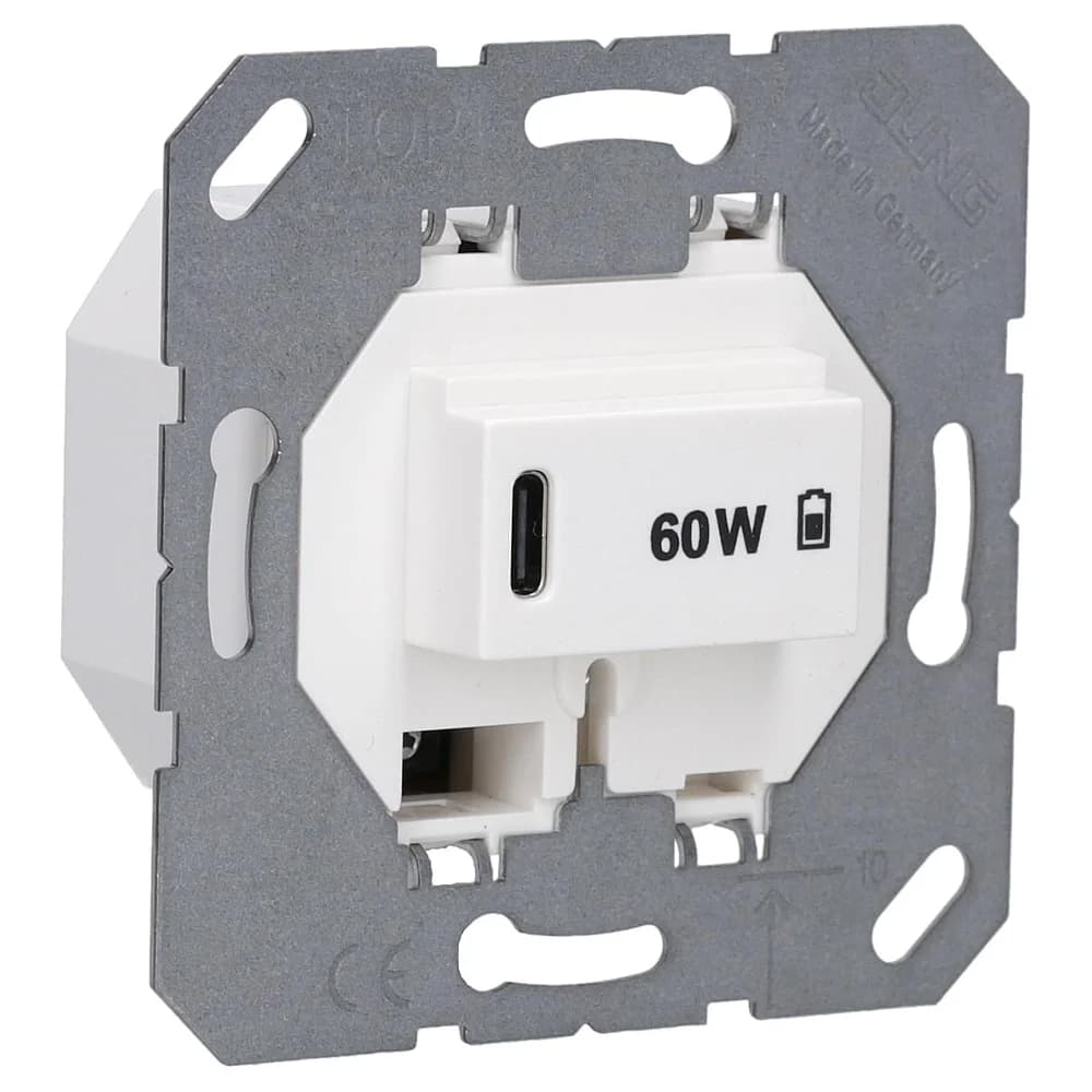 Jung USB-Ladegerät PD USB PD60 C WW