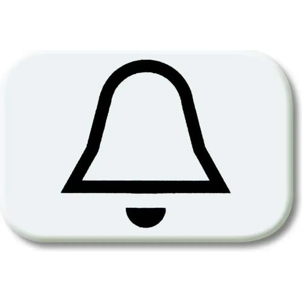 Tastersymbol "Klingel" (alpinweiß)