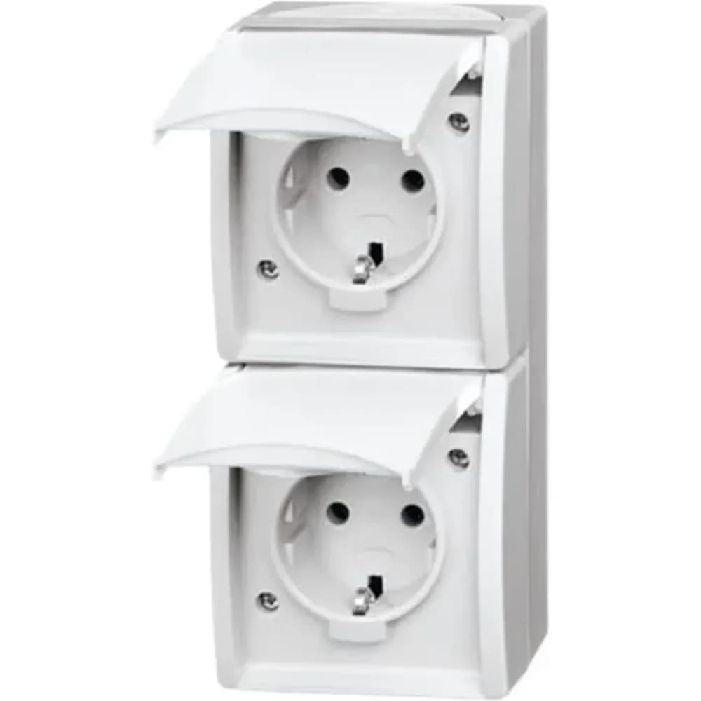 BJ 20-02 EW-54 - Schutzkontakt-Steckdose 2-fach