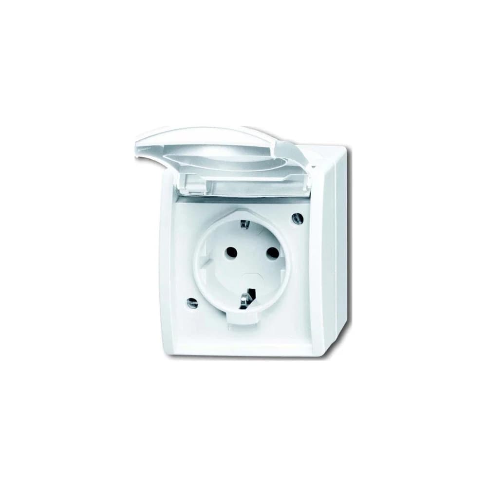Busch-Jaeger Steckdose m.Klappdeckel 20 EBW-54