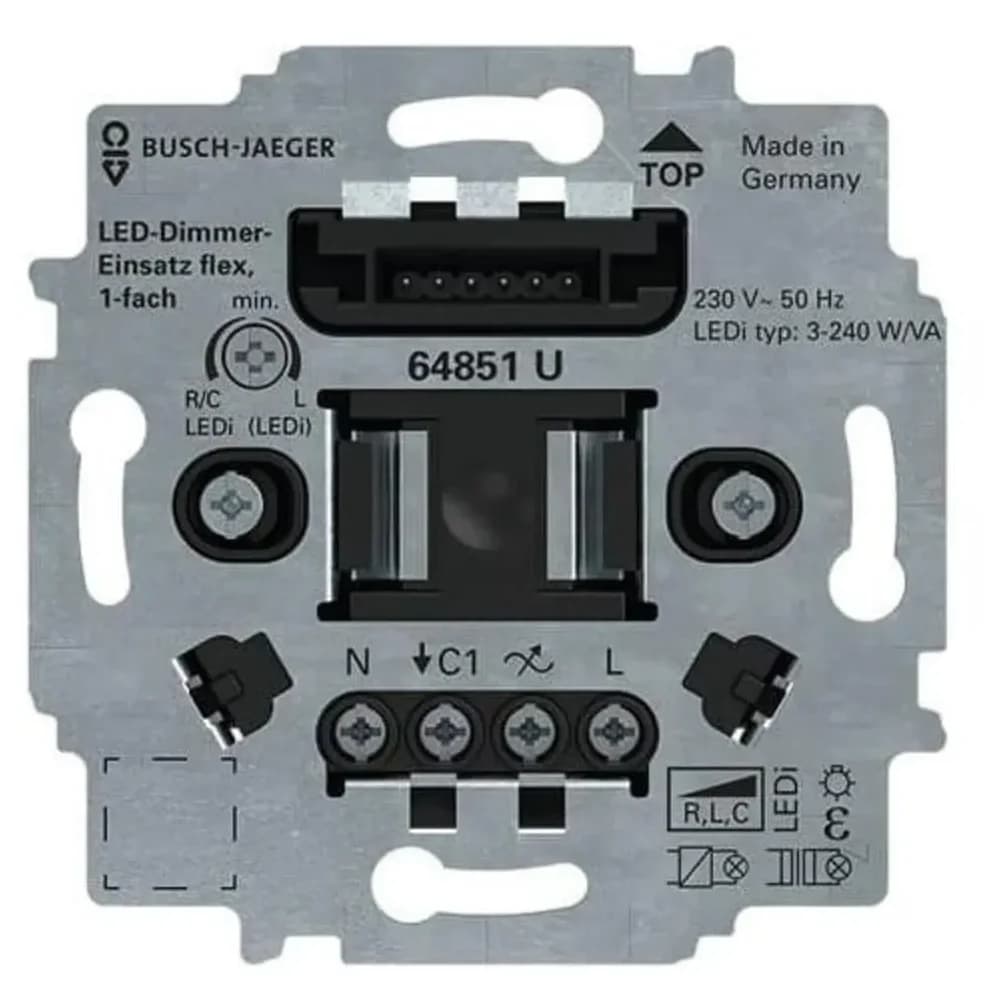 Busch-Jaeger LED-Tastdimmer-Einsatz 64851 U