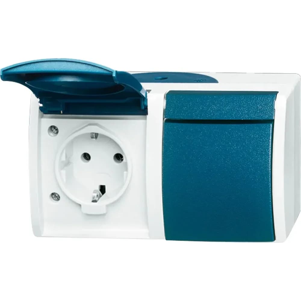 Busch-Jaeger Schuko-Steckdose 2f.gr/bgn 20/2 EW-53