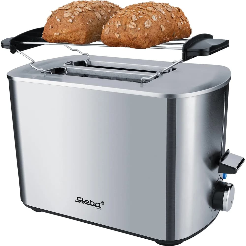 Steba Toaster TO 20 INOX, 2 kurze Schlitze, 850 W silberfarben