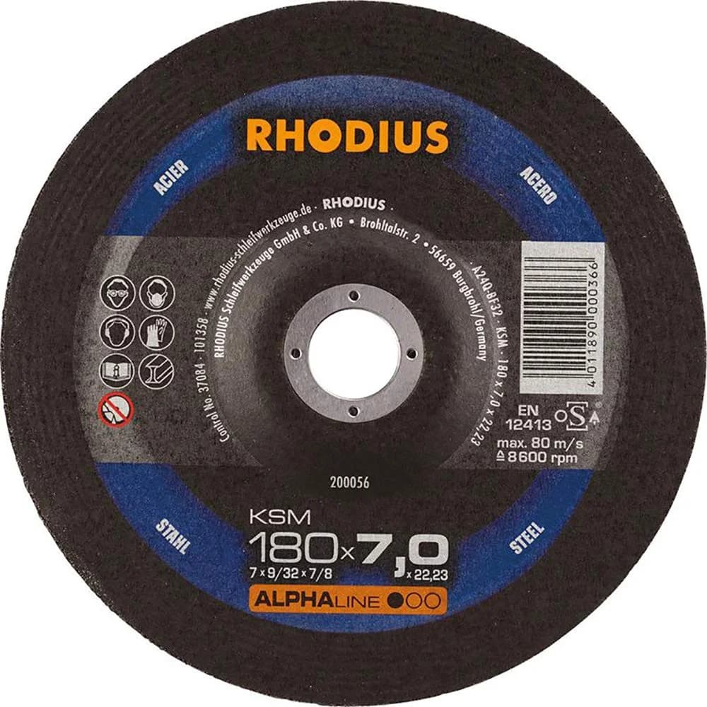 RHODIUS Schruppscheibe KSM 180 x 7,0mm Stahl