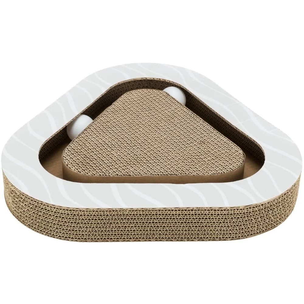 Trixie Kratzpappe Mit Catnip-Bällen 36x5x36/36cm Grau 1 Stück