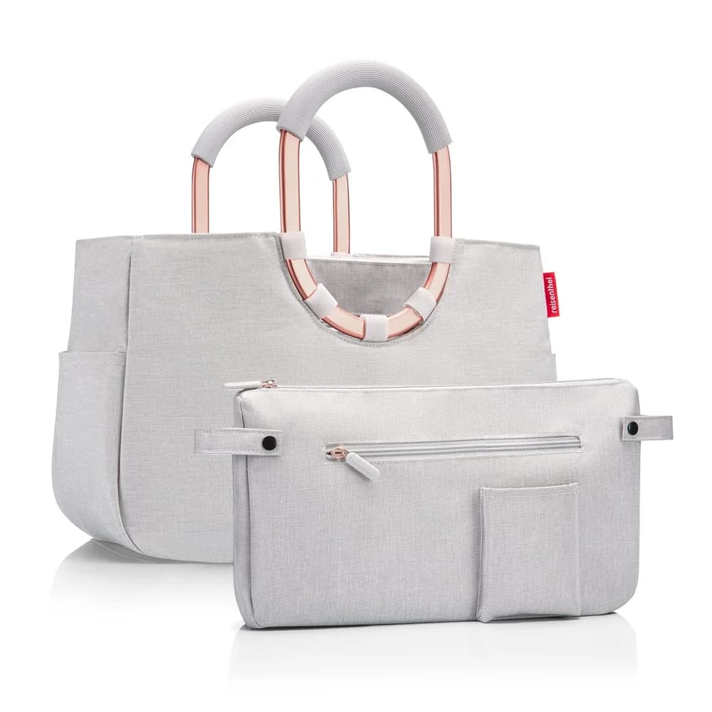REISENTHEL® Shopper Loopshopper M twist sky rose OS1036 grau