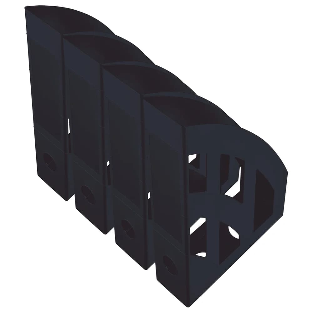 helit Stehsammler recycelter Kunststoff schwarz , DIN C4