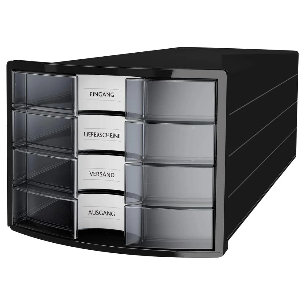 HAN Schubladenbox »IMPULS« DIN A4/C4 schwarz, 28x23.5x36.7 cm