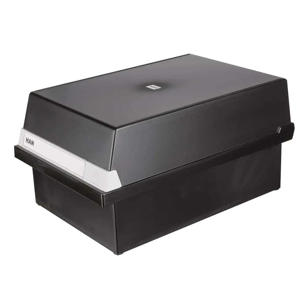 HAN Druckerband Karteikasten 955 13 A5 für 1300 Karten schwarz