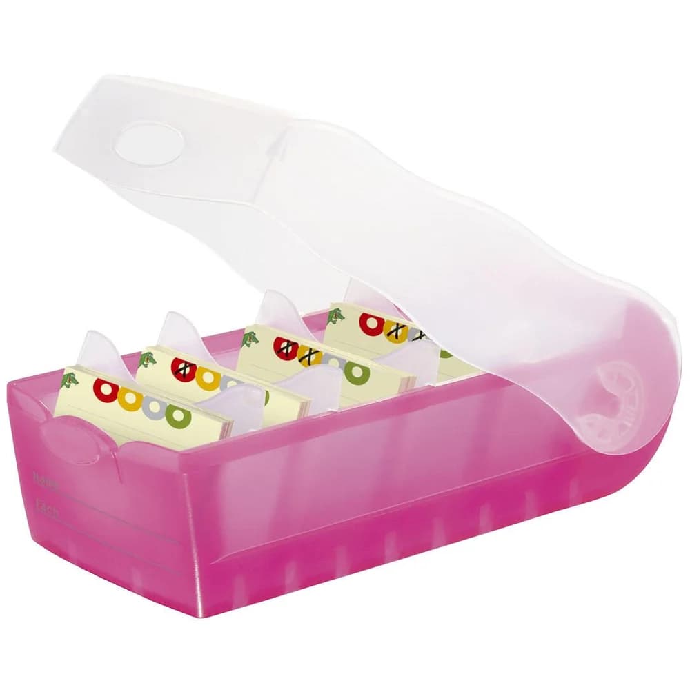 HAN Karteibox CROCO für DIN A7, pink